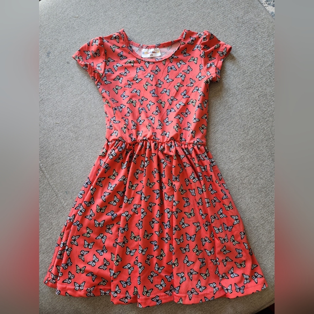 Dot Dot Smile Butterfly Cap Dress 5/6